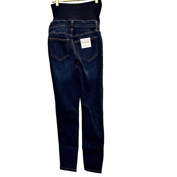 Seraphine – “Kai” Maternity Overbump Skinny Jeans (Indigo) – 2 - Picture 5 of 5